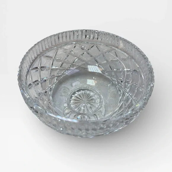 Waterford Killeen 6” Vintage Crystal Glass Footed Pedestal Centerpiece Bowl